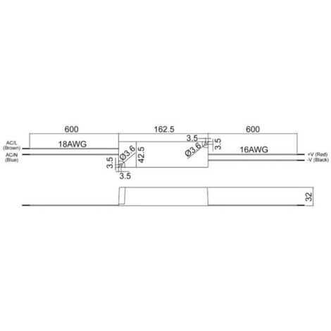 Driver LED Mean Well LPV-60-48 48 V DC 1,25 A