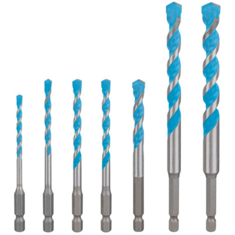 Jeu de forets Bosch EXPERT HEX-9 Multi Construction, 7 pièces