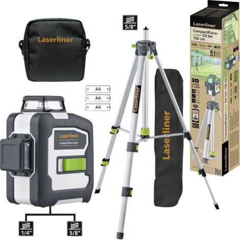 Laserliner – Laser de nivellement 30 m – Précision +/- 0,35 mm – Autonomie 9 h – Technologie laser verte pour haute visibilité
