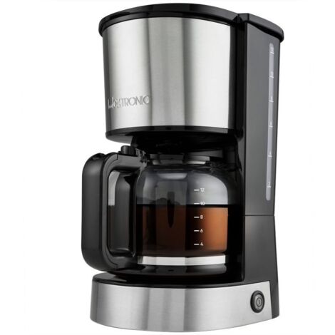 Clatronic KA 3808 Cafetière acier inoxydable Nombre de tasse=12 fonction de conservation de la chaleur, verseuse en ver (1/5)