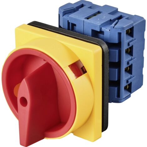 TRU COMPONENTS TC-LW30-25 400010 Commutateur à cames 20 A 690 V 1 x 90 ° jaune, rouge 1 pc(s) (1/4)