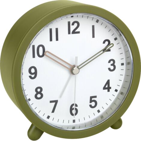 TFA Dostmann 60.1043.04 à quartz Réveil olive, vert Heures de réveil 1 mécanisme d'horloge silencieux (1/5)