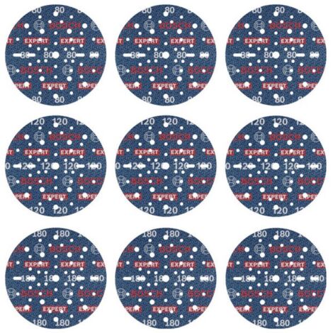 Bosch Accessories 2608902448 Set de disques abrasifs Diamètre 150 mm Grain=80, 120, 180 1 pc(s) (1/6)