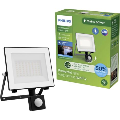 Philips – Projecteur à détecteur de mouvement 14 W 929004643301 – Lumière blanche froide 5000 K – Indice de protection IP65 – Aluminium résistant aux intempéries - Y637323 (1/5)