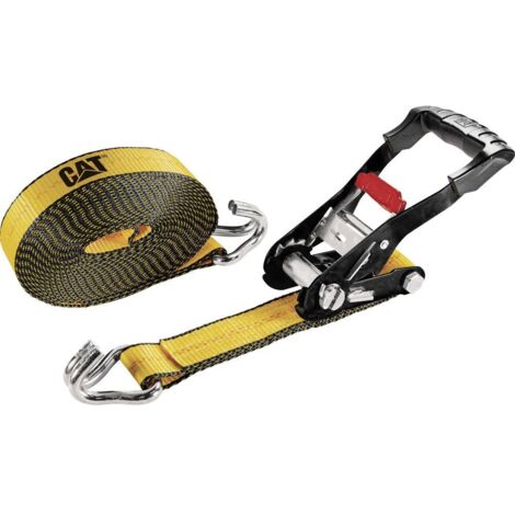 Caterpillar 980068IE Sangle Force de traction LC : arrimage plaquant (simple/direct)=3640 daN (L x l) 8.2 m x 50 mm à cliquet A555243