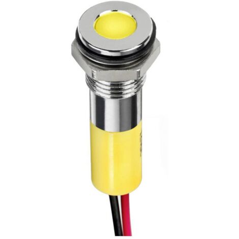 APEM Q8F1CXXY24E Voyant de signalisation LED jaune Flush 6 mcd Y111693 (1/2)