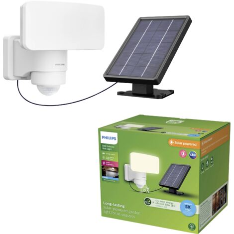 Philips LED Tylus 929004632201 Applique solaire extérieure avec détecteur de mouvement LED 6 W blanc (1/5)