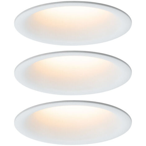 Paulmann Spot LED encastrable pour salle de bains jeu de 3 18 W X236932 (1/5)