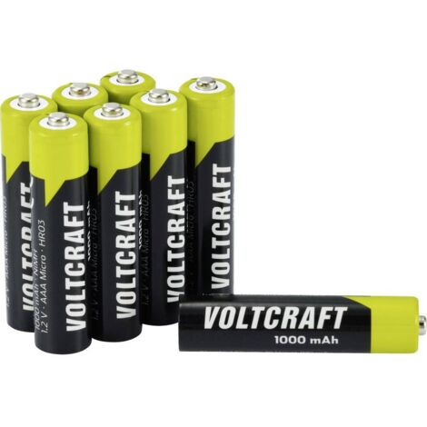 VOLTCRAFT VC-16043045 Pile rechargeable LR3 (AAA) NiMH 1000 mAh 1.2 V 8 pc(s) A768703 (1/3)