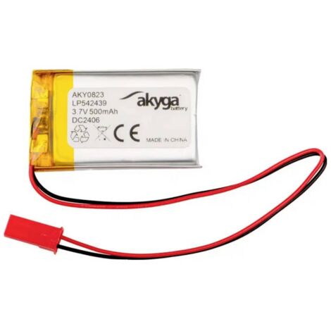 Akyga LP542439 Pack de piles rechargeables x batterie spéciale LiPo 3.7 V 500 mAh Y636283 (1/3)