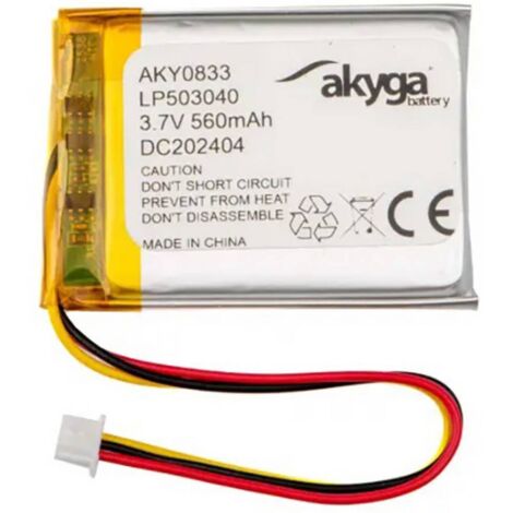 Akyga LP503040 Pack de piles rechargeables x batterie spéciale LiPo 3.7 V 560 mAh Y636263 (1/3)