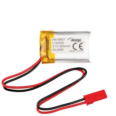 Akyga LP752030 Pack de piles rechargeables x batterie spéciale LiPo 3.7 V 300 mAh Y636293
