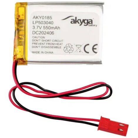 Akyga LP503040 Pack de piles rechargeables x batterie spéciale LiPo 3.7 V 550 mAh (1/3)
