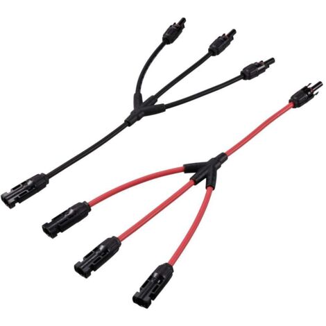 1x répartiteur y mâle solaire mâle vers 3x femelle + femelle vers 3x mâle TC-12195664 noir, rouge TRU COMPONENTS Contenu: 2 pc(s) V160983 (1/3)