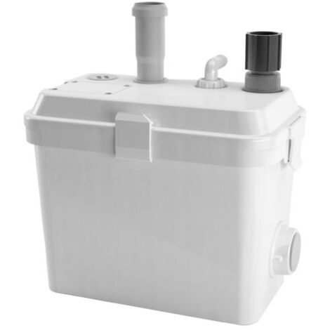 Zehnder – Pompe de relevage pour eaux chargées – Débit max 8 m³/h – Hauteur de refoulement 6 m – Bac collecteur 10 litres – Installation facile