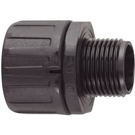 HellermannTyton 166-21020 HG10-S-M16 Raccord de tuyau noir M16 6.30 mm droit 1 pc(s) X73189 (1/5)