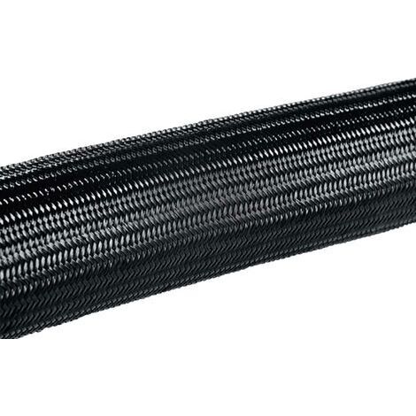Gaine tressée HellermannTyton HEGPA6616-PA66-BK 170-41600 noir Polyamide 12 à 18 mm 50 m (1/4)