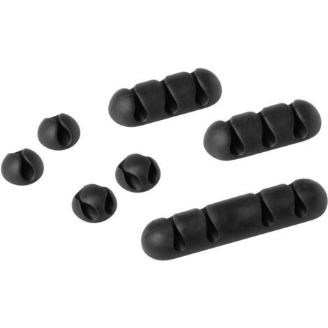 Durable Jeu d'attaches pour câble CAVOLINE® CLIP MIX 504137 7 pc(s) graphite (1/2)