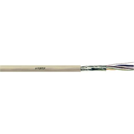 LAPP 1591501/100 Câble téléphone J-Y(ST)Y 2 x 2 x 0.8 mm gris 100 m V520071 (1/2)