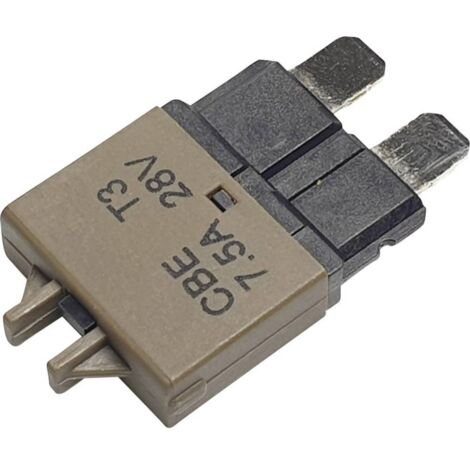 Hansor Circuit Breaker Standard, type 3, Manual Reset, 7,5A CBE3 Series 7.5A Disjoncteur pour fusible plat standard 7.5 (1/2)