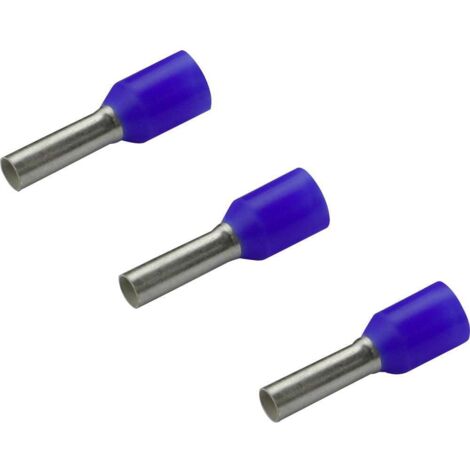 Embout simple d'extrémité de câble Rittal AS 4050.734 2.5 mm² x 8 mm partiellement isolé bleu 500 pc(s) (1/2)
