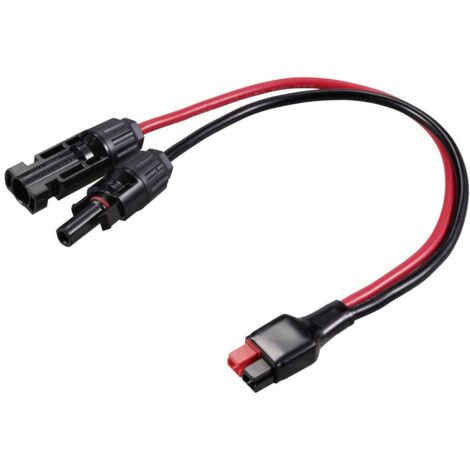 Mini fiche mâle Starkstrom sur fiche mâle solaire longueur de câble 250 mm TC-12195720 noir, rouge TRU COMPONENTS Conte (1/3)