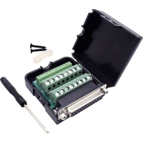 TRU COMPONENTS T1904C101 Kit embase SUB-D femelle Nombre de pôles: 25 raccord à vis 1 pc(s) (1/5)