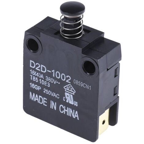 Omron D2D-1002 Interrupteur de porte 250 V/AC 16 A à rappel 1 pc(s) Bag S606592 (1/3)