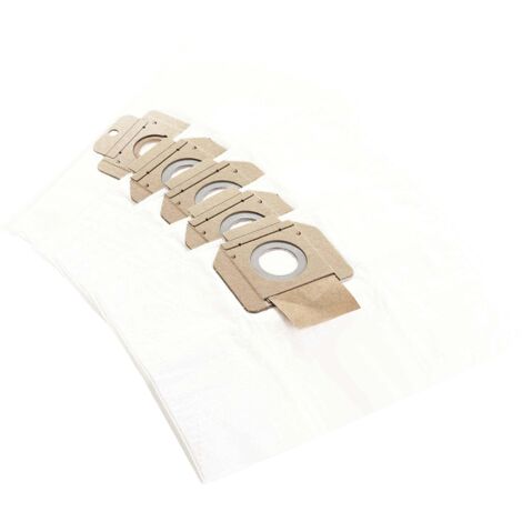 Lot de 5 sacs filtrants non-tissés pour aspirateur Makita VC4210L – Capacité 30-34L – Classe de poussière M – W107418353