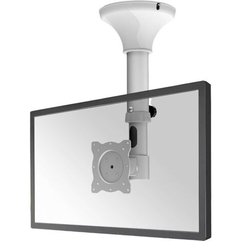 Support TV pour plafond inclinable 25,4-76,2 cm – FPMAC025SILVER – Charge max 12 kg – Rotation 360° – Acier galvanisé argent – Newstar - Y778091