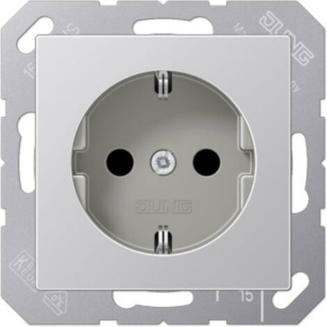 Jung simple Insert Prise de courant aluminium A1520AL 1 pc(s) Q240652 (1/2)