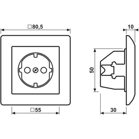 Jung X2 Cadre Blanc Crème AS582 1 Pc(s) - Electronic France