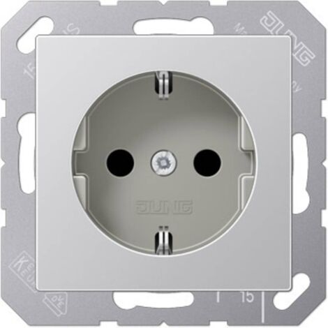Jung simple Insert Prise de courant aluminium A1520KIAL 1 pc(s) Q267692 (1/2)