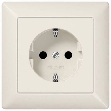 JUNG PRISE DE COURANT SCHUKO 16 A 250 V AS 1520 N PLAQUE 80,5 X 80,5 MM PRISE 4011377057432 AS1520N (1/2)
