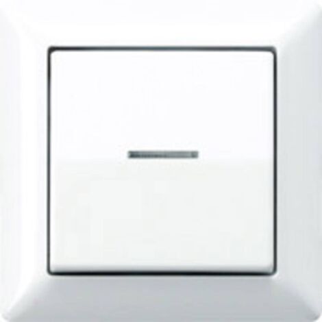 Jung simple Insert Bouton-poussoir blanc-alpin AS590KO5WW 1 pc(s) Q265972 (1/2)
