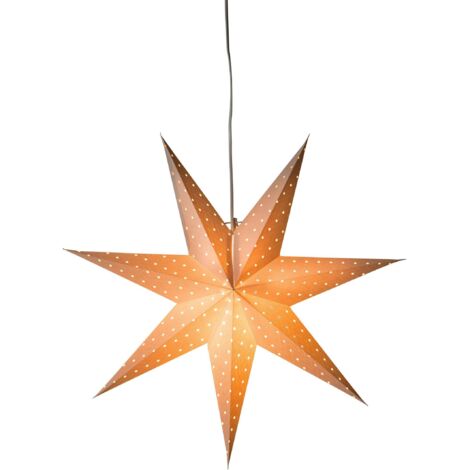 Konstsmide 2910-200 Étoile de Noël Ampoule à incandescence, LED blanc brodé, avec motifs découpés, avec interrupteur (1/2)