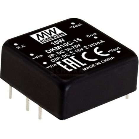 Mean Well DKM10A-12 Module convertisseur CC/CC 416 mA 10 W Nbr. de sorties: 2 x Contenu 1 pc(s)