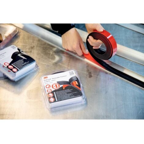 3M Dual Lock Bande auto-agrippante à coller (L x l) 2.5 m x 25 mm noir 1 pc(s)