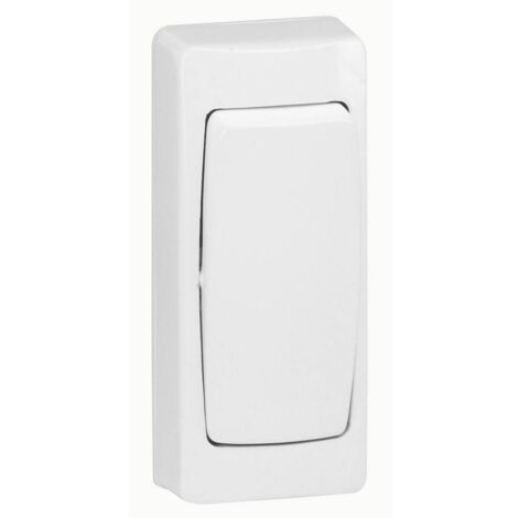 Legrand 086085 Bouton poussoir appareillage saillie complet - version étroite