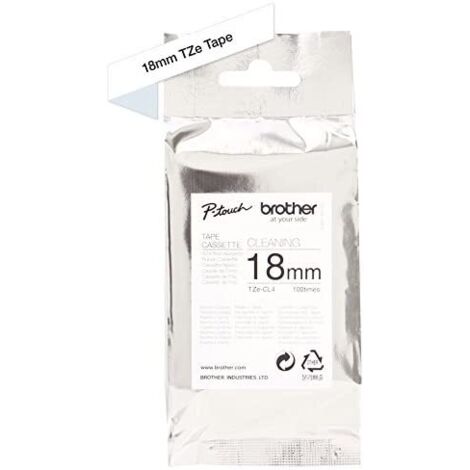 Ruban de nettoyage Brother TZe, TZ TZe-CL4 18 mm (1/4)