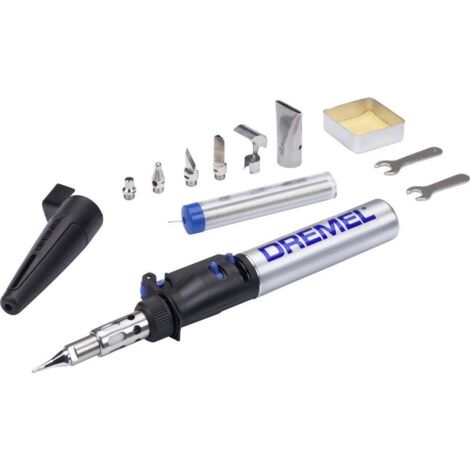 Fer à souder à gaz Dremel Versatip 2000-7 – 7 pointes interchangeables – Réglage de température – Autonomie 45-90 min