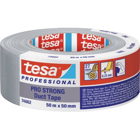 tesa Duct Tape Pro-Strong 66462-00003-00 Bande de réparation gris (L x l) 50 m x 50 mm 1 pc(s)