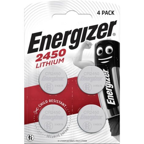 Pile bouton CR 2450 lithium Energizer 620 mAh 3 V 4 pc(s)
