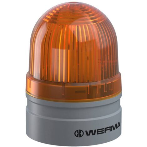 Werma Signaltechnik Avertisseur optique Mini TwinFLASH 115-230VAC YE 260.320.60 jaune 230 V/AC Q148062