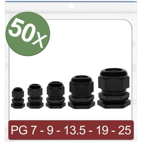 Presse-Étoupe Polyamide à Lamelles ISO 16 - Lot De 50 Pièces, Neuf