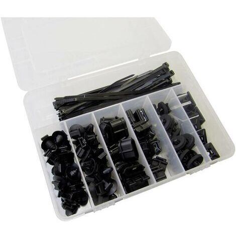 WKK Boîte d'assortiment de supports de câble 60245 132 parties (1/2)