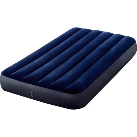 Intex – Matelas gonflable 1 personne 191 x 99 x 25 mm – Conception Classic Down – Idéal pour camping et espaces réduits – Couleur bleu