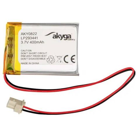 Akyga LP293441 Pack de piles rechargeables x batterie spéciale LiPo 3.7 V 400 mAh Y636213 (1/3)
