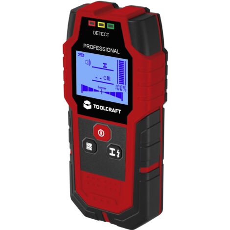 TOOLCRAFT Scanner mural TO-9627699 Profondeur de détection (max.) 120 mm convient pour bois, métal ferreux, métal non ferreux, câbles sous tension A705223 (1/5)