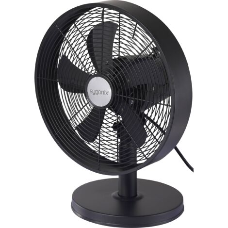 Sygonix Ventilateur de table 35 W (Ø x H) 230 mm x 475 mm noir oscillant Y274963 (1/5)
